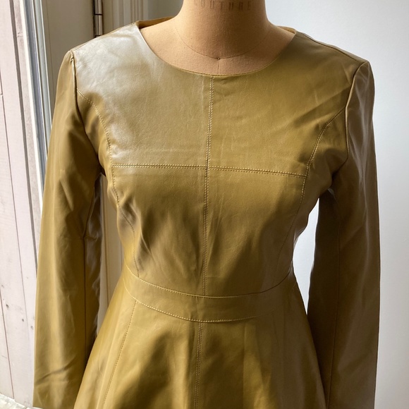 YUXINER Vegan leather dress - Picture 3 of 5